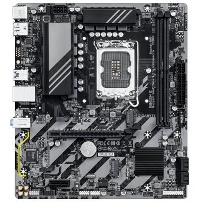 Gigabyte B860M E, Processor family Intel, Processor socket LGA1851, DDR5, Supported hard disk drive interfaces SATA, M.2, Number of SATA connectors 4