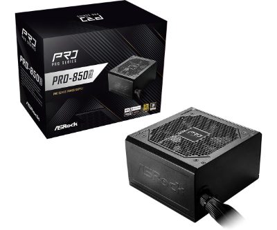 Power Supply, ASROCK, ATX, PC, 100 - 240 V, 850 W, PRO-850G
