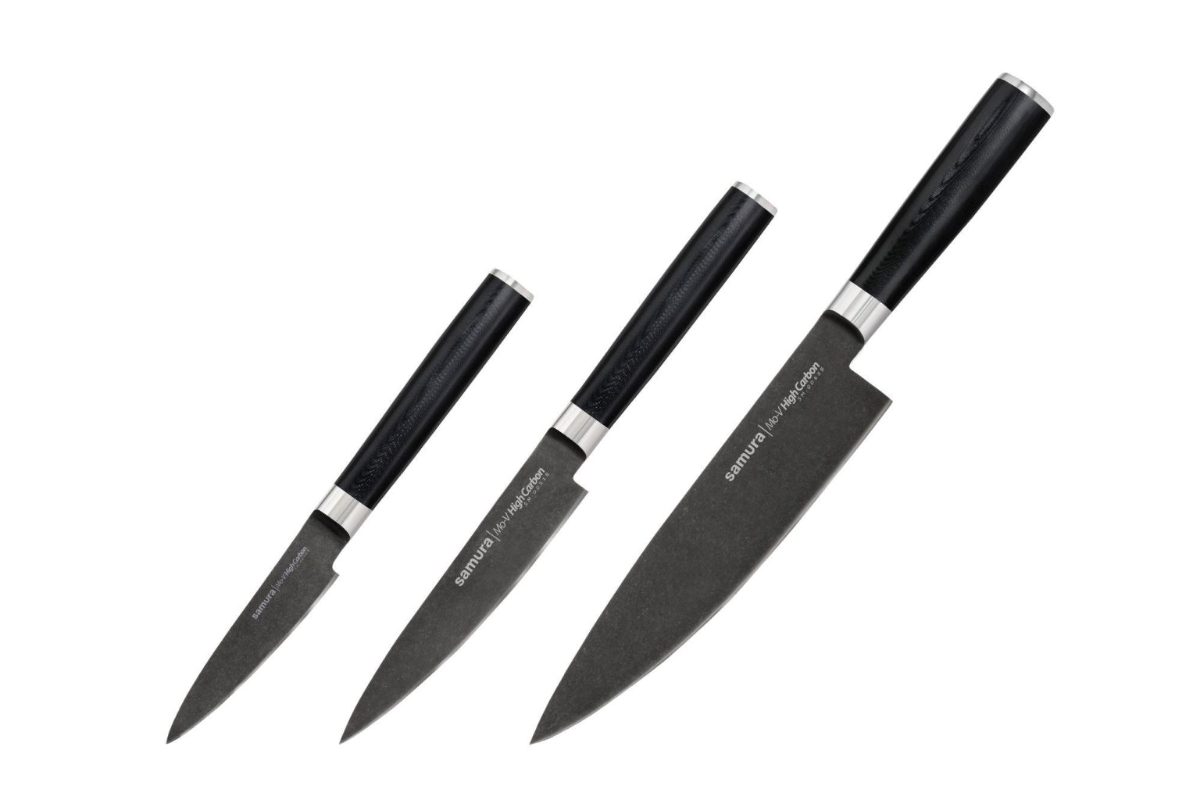 SAMURA 3 virtuves nažu komplekts, MO-V, Stonewash