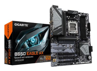 B650 EAGLE AX, Processor family AMD, Processor socket AM5, DDR5, Supported hard disk drive interfaces M.2, SATA, Number of SATA connectors 4