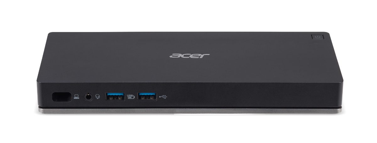 Acer USB TYPE-C Docking Station II - EU Power Cord, Black, Ethernet LAN (RJ-45) ports 1, USB 3.0 (3.1 Gen 1) ports quantity 2