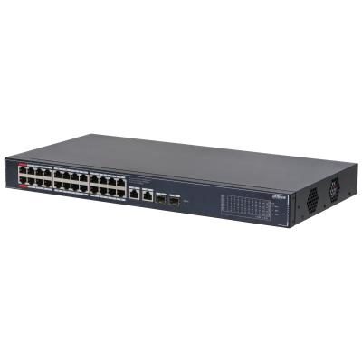 Switch, DAHUA, DH-SG4028LP, 26xGigabit Ethernet (copper) ports quantity, 2xSFP module slots quantity, 4xPower over Ethernet (PoE) ports quantity, Total Power over Ethernet (PoE) budget 240 W, SG4028LP