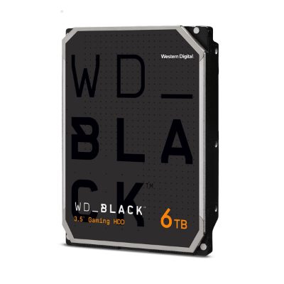 HDD, WESTERN DIGITAL, Black, 6TB, SATA, 128 MB, 7200 rpm, 3,5", WD6004FZWX
