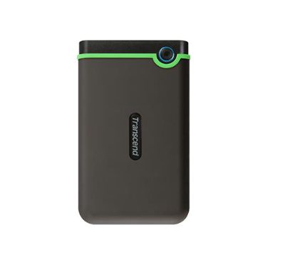 External HDD, TRANSCEND, StoreJet, 2TB, USB 3.0, Colour Green, TS2TSJ25M3S