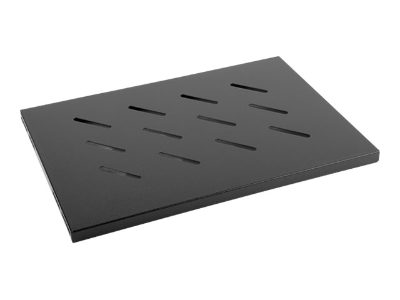 Lanberg 19" fixed shelf 1U/486x270mm, max load capacity up to 120kg, AK-1001-B, Black