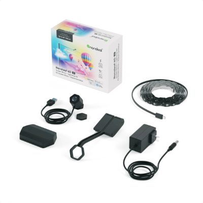 Nanoleaf 4D V2 TV Screen Mirror + Light Strips Kit (for TV & Monitor up to 65''), 24 W, Multicolor RGB