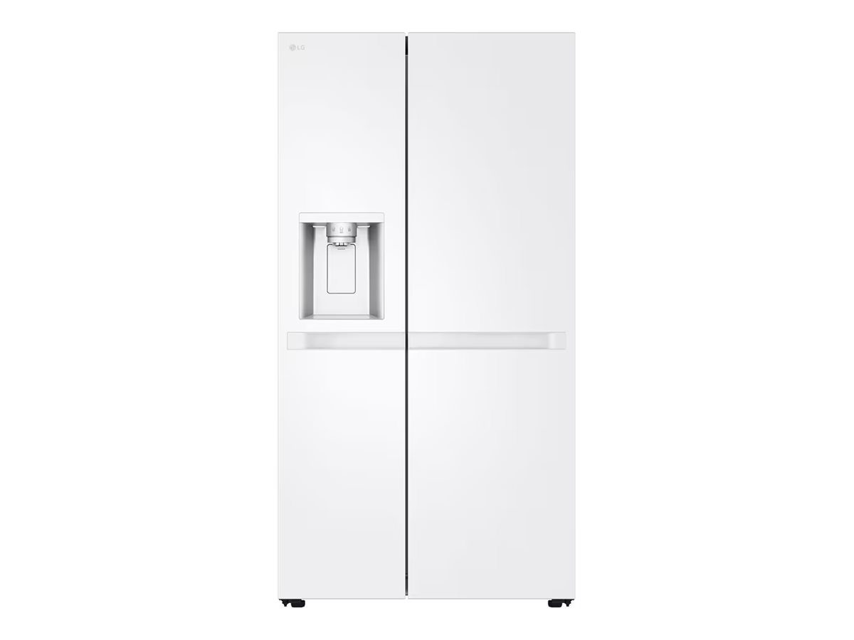 LG Refrigerator, GSLC40SWPE, Energy efficiency class E, Free standing, Side by side, Height 179 cm, Fridge net capacity 417 L, Freezer net capacity 221 L, Display, 36 dB, White