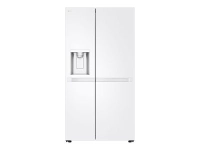 LG Refrigerator, GSLC40SWPE, Energy efficiency class E, Free standing, Side by side, Height 179 cm, Fridge net capacity 417 L, Freezer net capacity 221 L, Display, 36 dB, White
