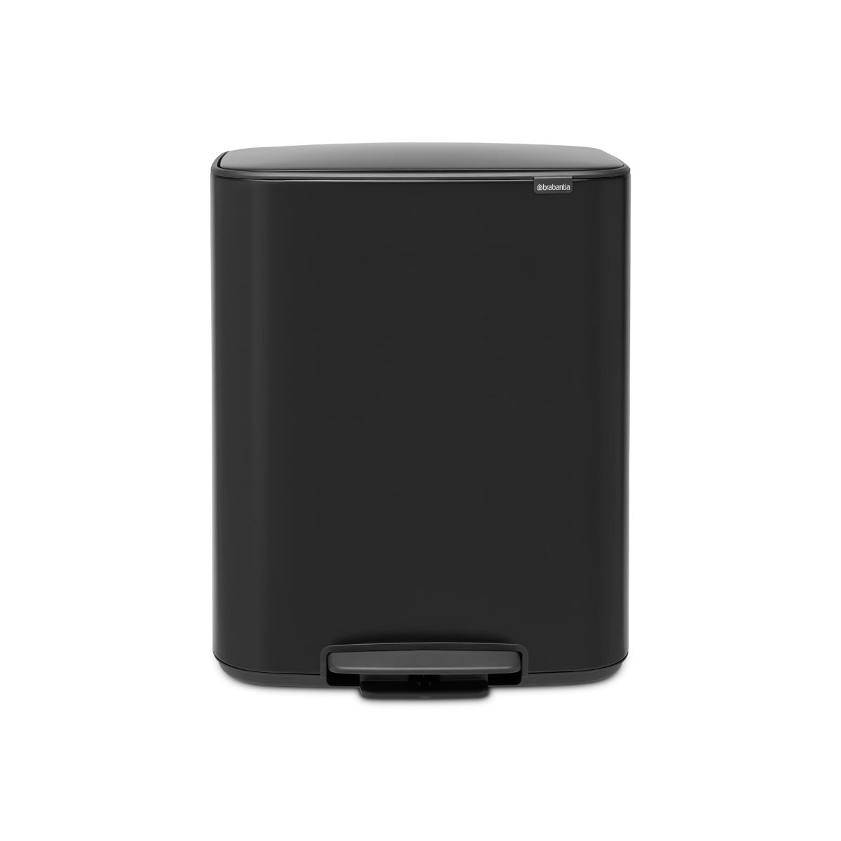 (S) BRABANTIA BO atkritumu tvertne ar pedāli 2x30l, Matt Black
