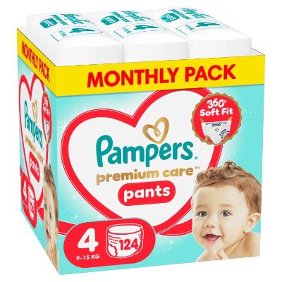 Pampers Pants autiņbiksītes, 4. izmērs, 9-15kg, 124gab.