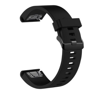 Silicone Strap for Garmin QuickFit 20mm, Black