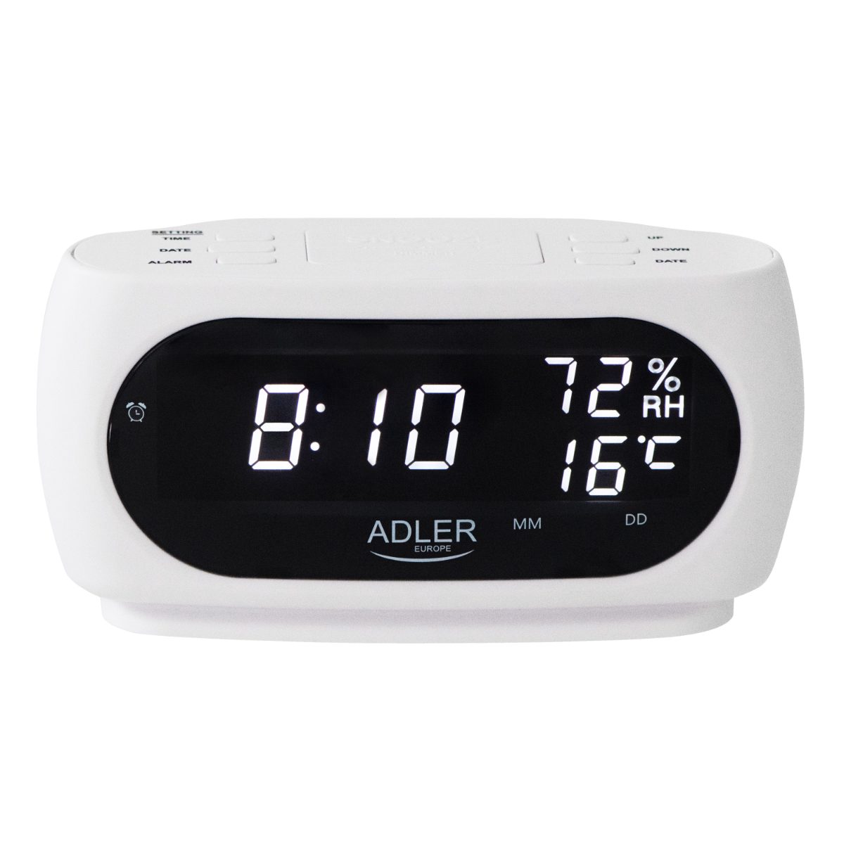 Adler LED clock with thermometer, AD 1186