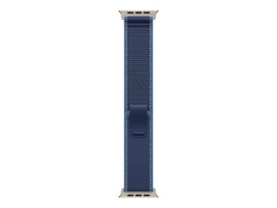 49mm Blue/Bright Blue Trail Loop - S/M - Natural Titanium Finish