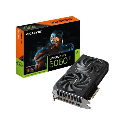 Gigabyte GeForce RTX 5060 Ti WINDFORCE OC 8G, NVIDIA, 8 GB, GeForce RTX 5060 Ti, GDDR7, HDMI ports quantity 1, PCI-E 5.0
