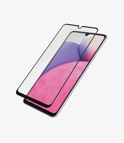 Screen protector, Samsung, Galaxy A33, Glass, Black, Case Friendly