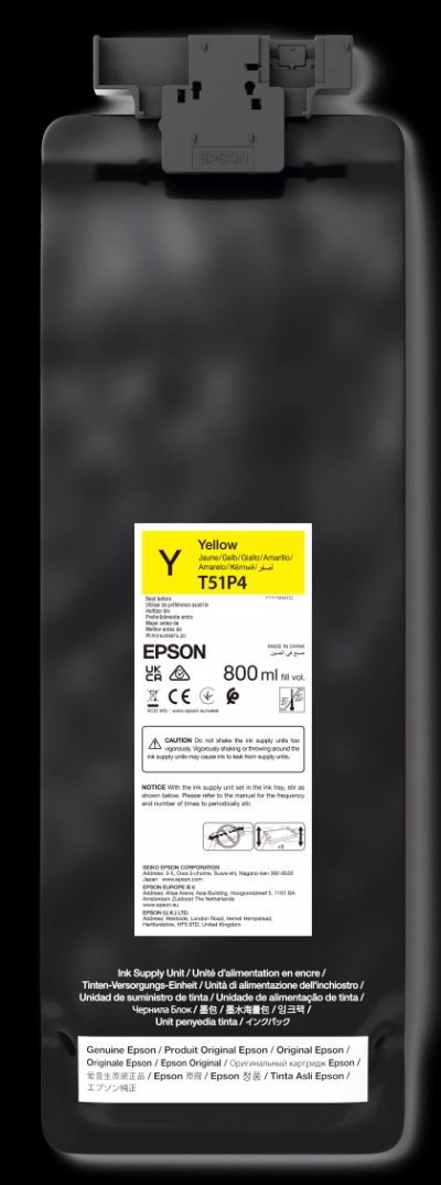 Epson UltraChrome GS3 T51P400 (800ML), Ink pack, Yellow