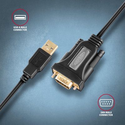 AXAGON USB - Serial Advanced Active Adapter, ADS-1PQN