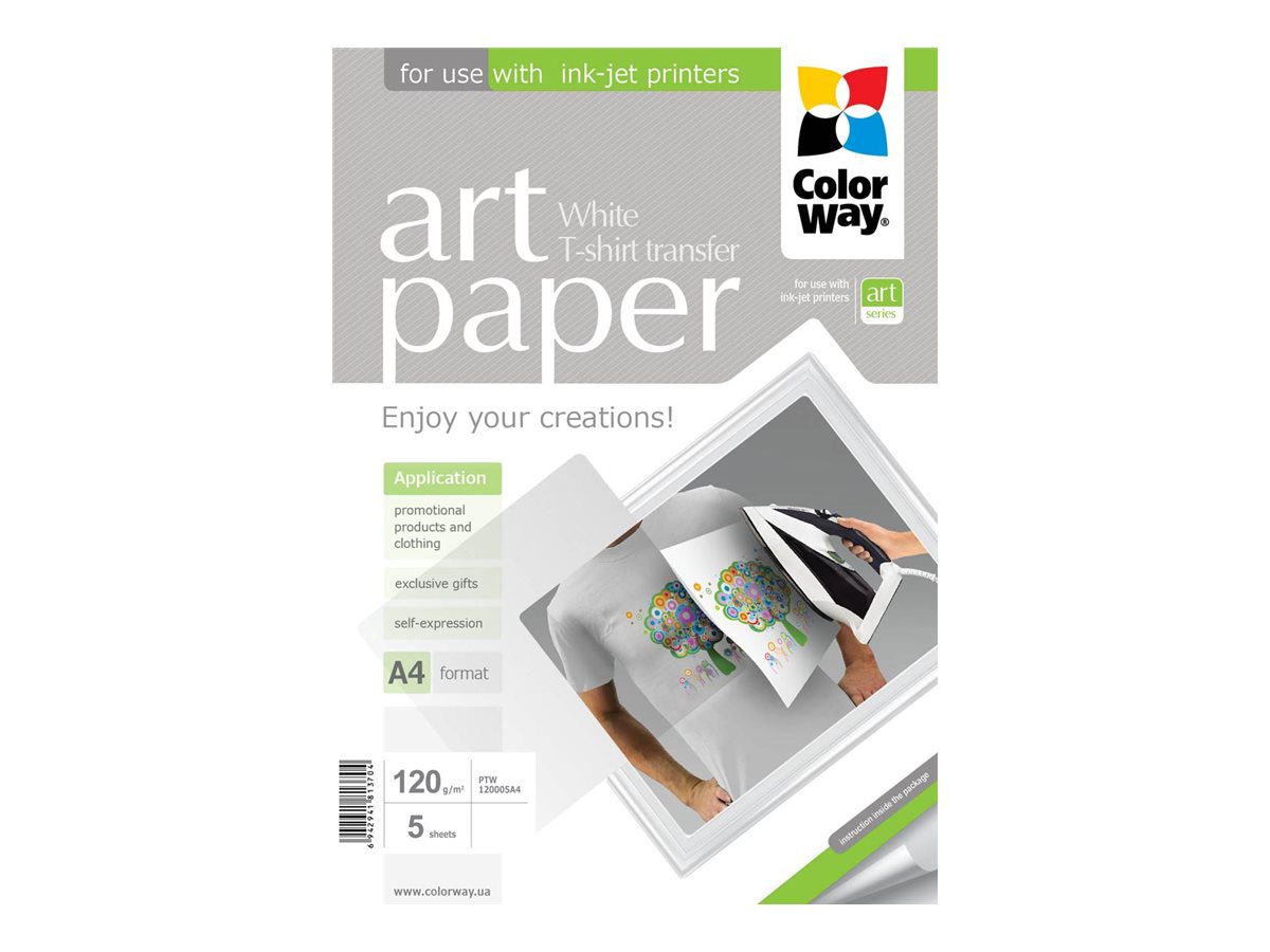 ART, Photo Paper T-shirt transfer (white), 120 g/m², A4