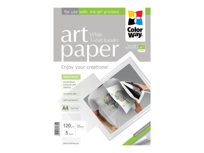 ART, Photo Paper T-shirt transfer (white), 120 g/m², A4
