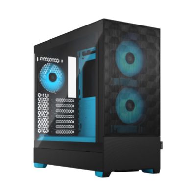Pop Air RGB, Side window, Cyan Core TG Clear Tint, ATX, mATX, Mini ITX, ATX
