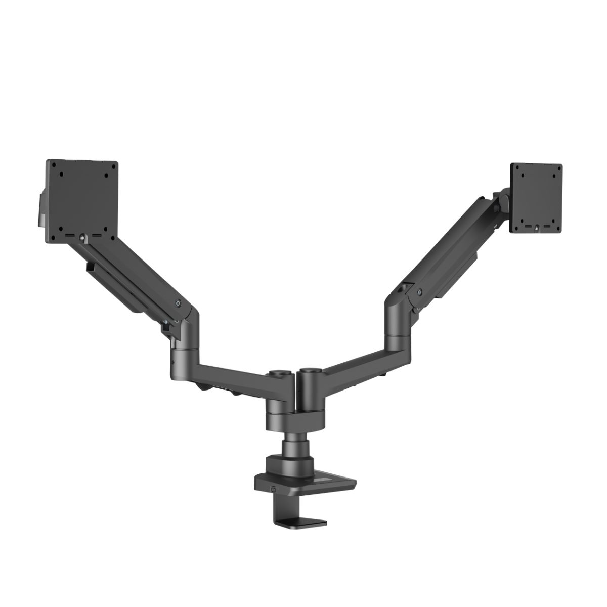 EDBAK Desk Mount, DMV02 Dual Swing Arm, Height adjustment, Tilt, 19-35 ", Maximum weight (capacity) 20 kg, Black