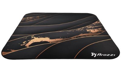 Arozzi Zona Square Floor Pad, Black/Gold