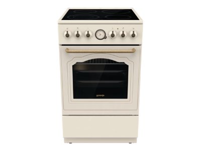Cooker, GECS5B70CLI, Hob type Vitroceramic, Oven type Electric, Beige, Width 50 cm, Depth 59.4 cm, 70 L