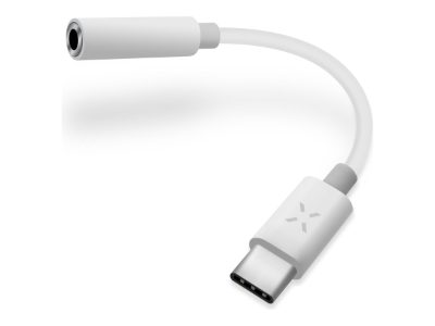 Fixed Link Adapter USB-C/3.5mm Jack, FIXL-CJD-WH, White