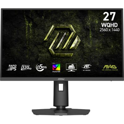 LCD Monitor, MSI, 27 ", 2560 x 1440 pixels, Wide Quad HD, Native aspect ratio 16:9, LCD, Flat, MAG274QPFX32