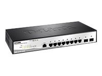 Metro Ethernet Switch, DGS-1210-10/ME, Managed L2, Rack mountable, Gigabit Ethernet (copper) ports quantity 8, SFP ports quantity 2, Power supply type Single, 24 month(s)