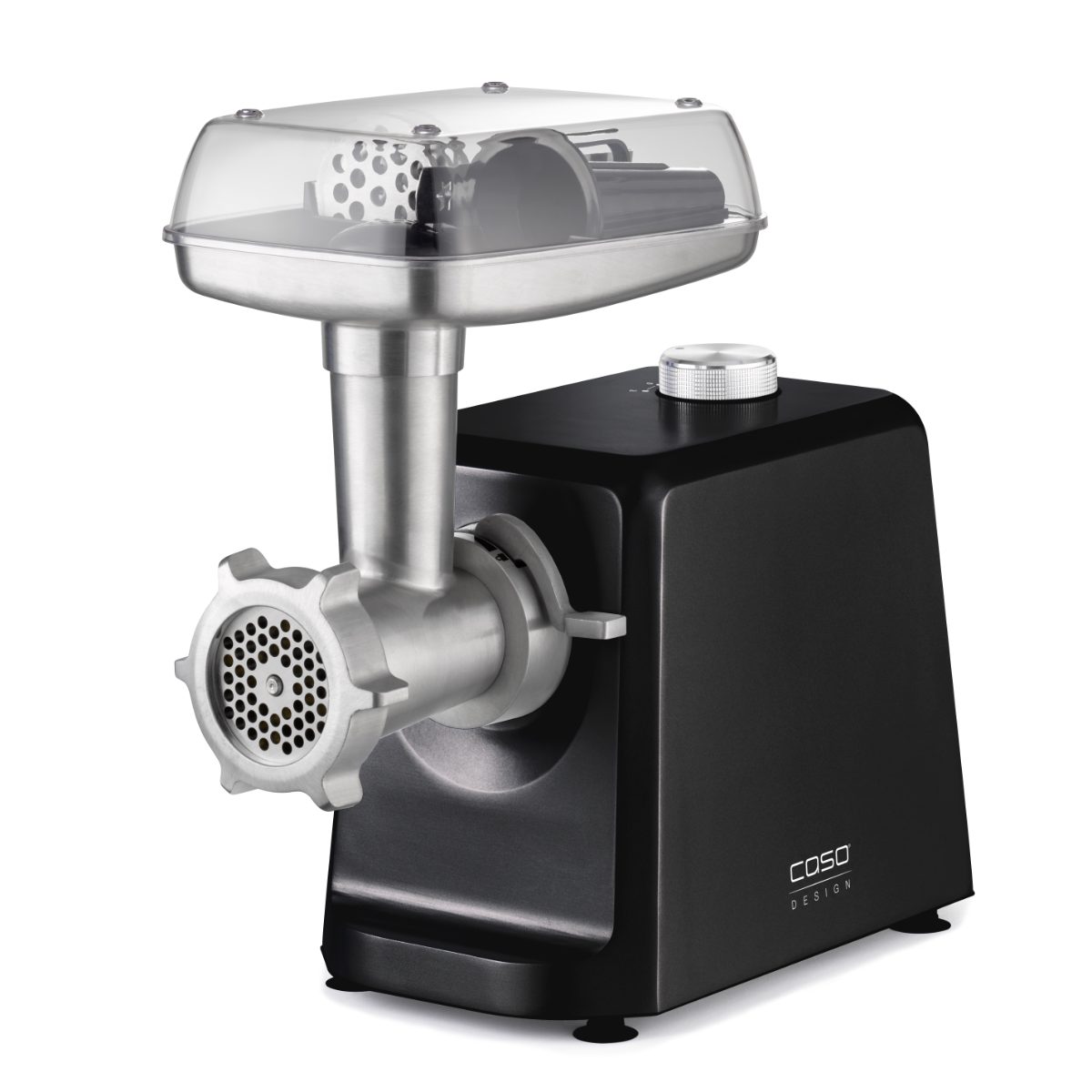 Meat Mincer, FW 2500, Black, 2500 W, Number of speeds 2, Throughput (kg/min) 2.5, 3 stainless steel cutting plates (3 mm, 5 mm and 8 mm), Sausage filler, Cookie attachment with 4 moulds, Stuffer