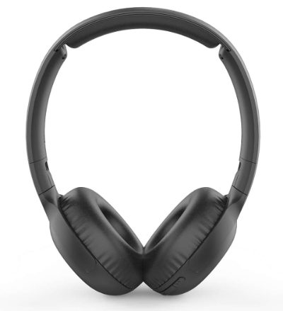 PHILIPS UpBeat bezvadu austiņas ar galvas stīpu un mikrofonu, melnas