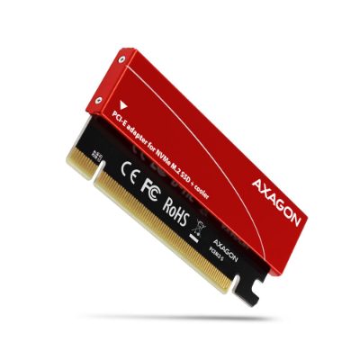 AXAGON PCI-Express x16 internal adapter to connect an NVMe M.2 SSD to a desktop, PCEM2-S