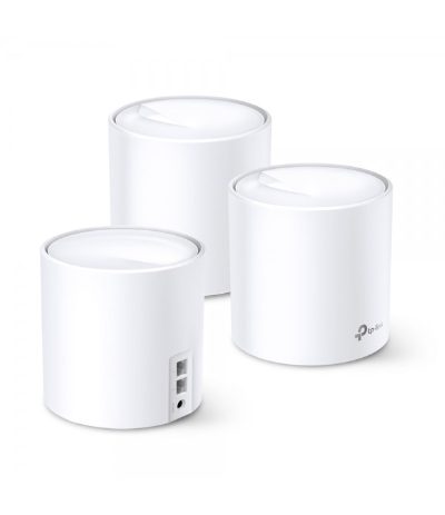 Whole-Home Wi-Fi System, Deco X20(3-pack), 802.11ac, 1201 Mbit/s, 10/100/1000 Mbit/s, Ethernet LAN (RJ-45) ports 2, Mesh Support Yes, No mobile broadband, Antenna type Internal