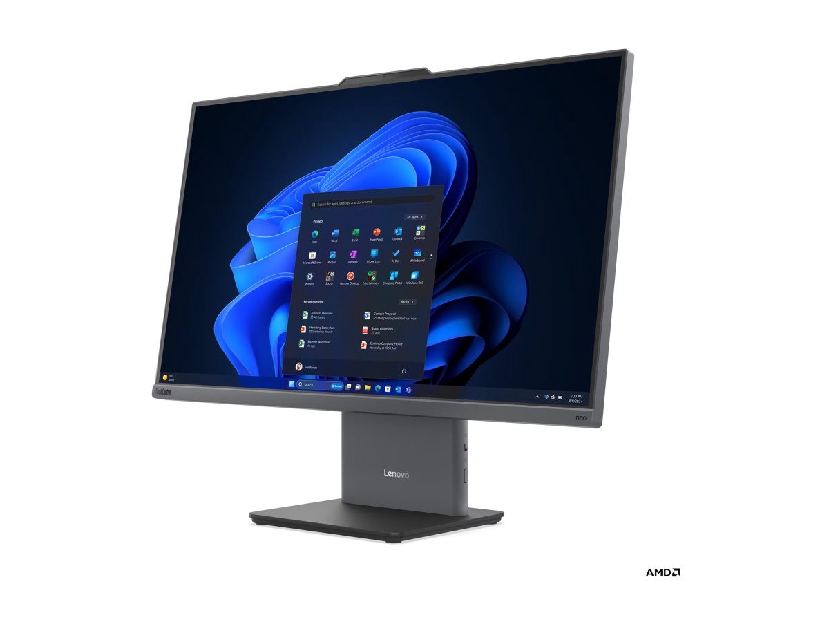 Lenovo ThinkCentre, neo 55a 24 G6, Touchscreen, Desktop, AIO, 23.8 ", FHD, AMD Ryzen 5, 220, Internal memory 16 GB, SODIMM DDR5, Solid-state drive capacity 512 GB, AMD Radeon 740M Graphics, Keyboard language English, Windows 11 Pro, Warranty 36 month(s)