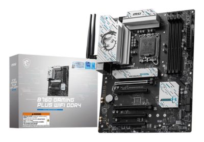 Mainboard, MSI, Intel B760 Express, LGA1700, ATX, Memory DDR4, Memory slots 4, 5xPCI-Express 5.0 16x, 2xM.2, 1xHDMI, 1xDisplayPort, 4xUSB 2.0, 2xUSB 3.2, 1xUSB-C, 1xPS/2, 1xOptical S/PDIF, 1xRJ45, 5xAudio port, B760GAMPLUSWIFIDDR4