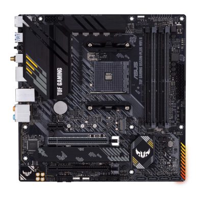 TUF GAMING B550M-PLUS WIFI II, Processor family AMD, Processor socket AM4, DDR4, Memory slots 4, Chipset  B550, microATX