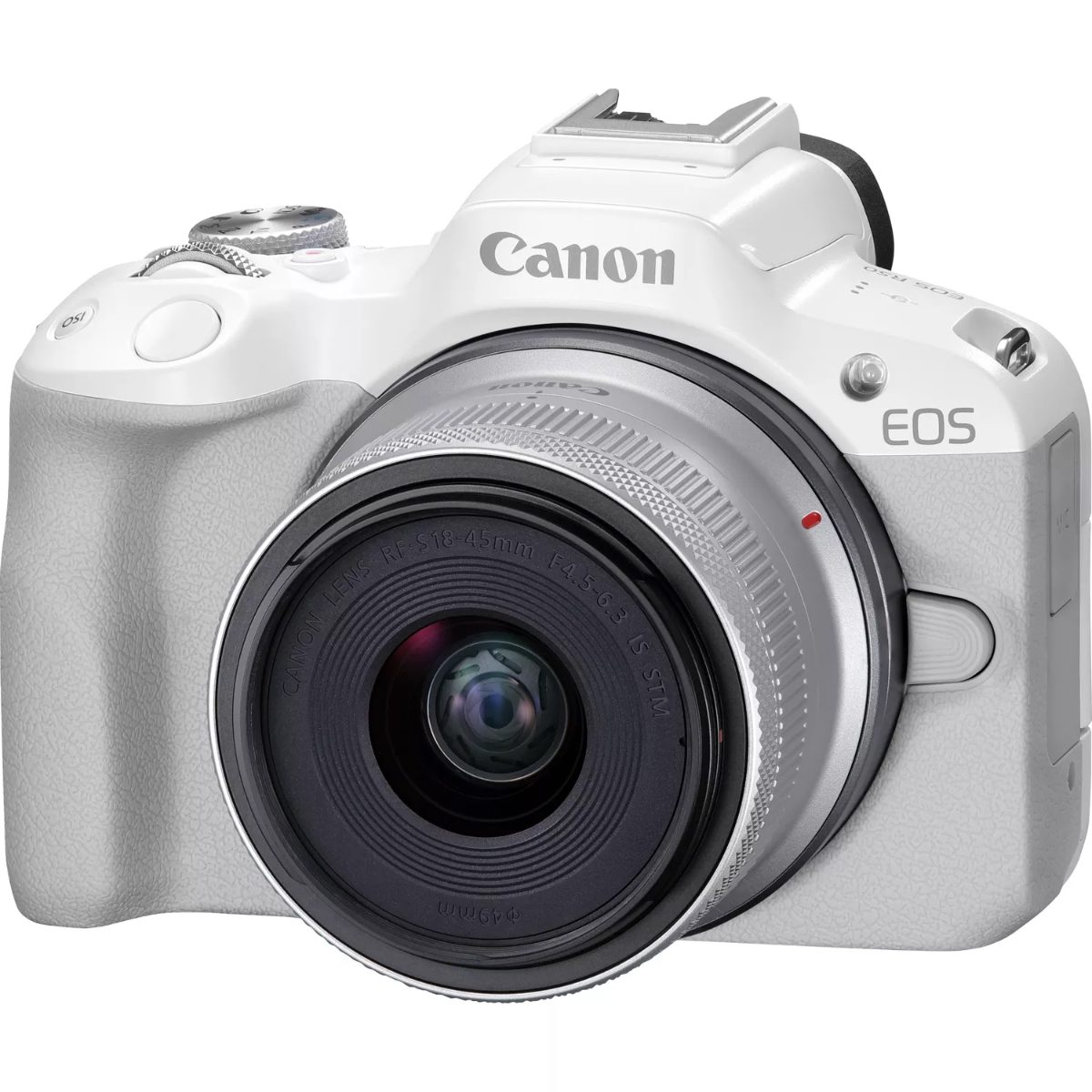 EOS R50 WH + RF-S 18-45mm F4.5-6.3 IS STM (SIP), Megapixel 24.2 MP, Image stabilizer, ISO sensitivity (max) 32000, Display diagonal 2.95 ", Wi-Fi, Video recording, Automatic, manual, CMOS, White
