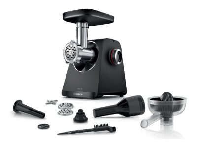 Bosch Food Mincer, MFWS430B, Black, Number of speeds 2, Throughput (kg/min) 2.5