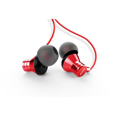 AIWA In-Ear stereo austiņas ar mikrofonu, sarkanas (USB)