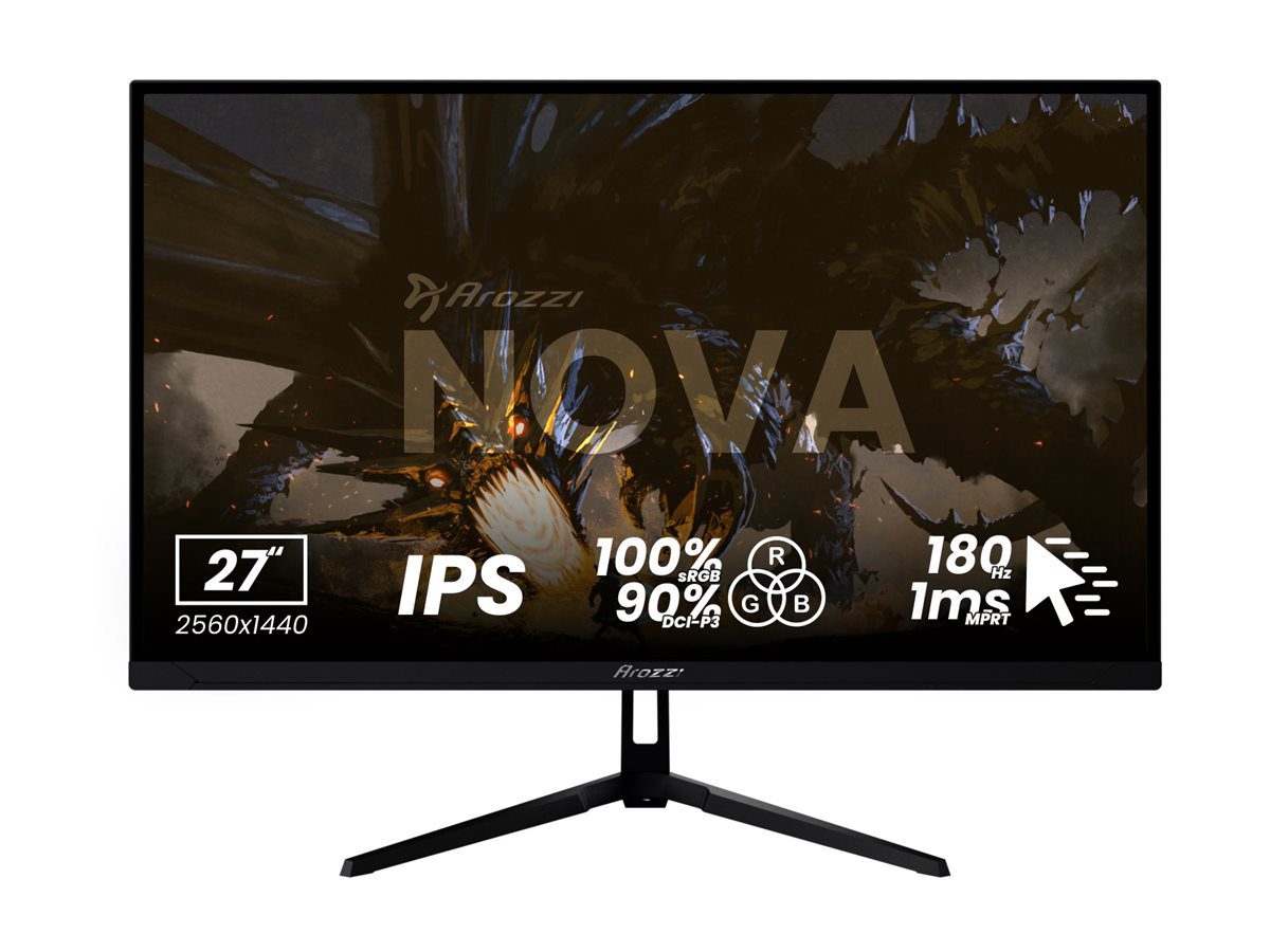 Nova, 34 ", VA, QHD, 21:9, 165 Hz, 1 ms, 3440 x 1440 pixels, 350 cd/m², HDMI ports quantity 2, Black
