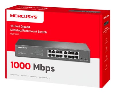 Switch, MERCUSYS, MS116GS, 16x10Base-T / 100Base-TX / 1000Base-T