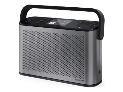 Sharp OSAKA Stereo Portable Digital Radio, DR-P540(GY), USB port, Bluetooth, FM radio, Wireless connection