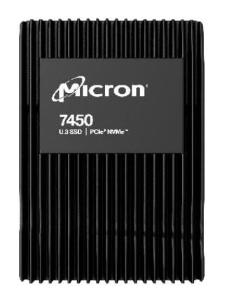 SSD, MICRON, SSD series 7450 PRO, 15.36TB, PCIE, NVMe, NAND flash technology TLC, Write speed 5600 MBytes/sec, Read speed 6800 MBytes/sec, Form Factor U.3, TBW 14000 TB, MTFDKCC15T3TFR-1BC1ZABYYR