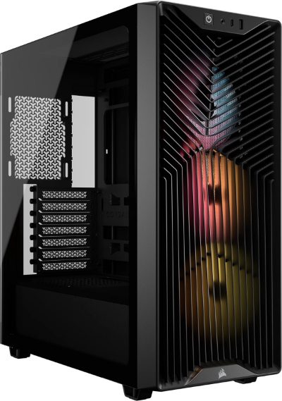 Corsair PC Case, 3200D RS, Black, Mid-Tower