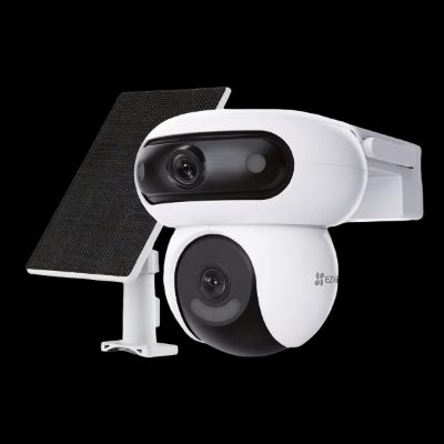EZVIZ Battery-Powered PT IP Camera with Solar Panel Kit, CS-HB90x/SP, 4+4 MP, 2.8mm/6mm, IP65, H.264/H.265, Micro SD, Max. 512 GB