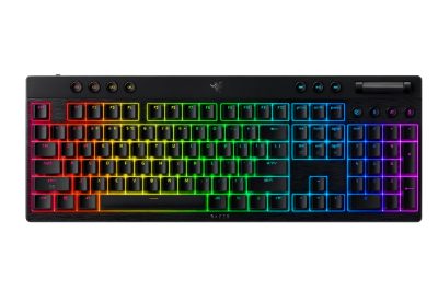BlackWidow V4 Low-profile HyperSpeed, Gaming Keyboard, Wireless, US, Yellow Linear