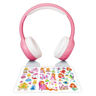 Lenco on-ear austiņas ar Bluetooth bērniem, rozā