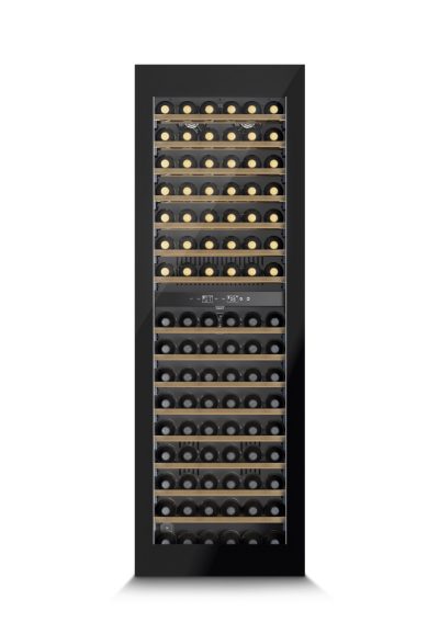 Wine Cooler, WineDeluxe WD 96, Energy efficiency class G, Built-in, Bottles capacity 96, Black