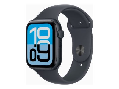 Apple Watch SE 3 GPS + Cellular 44mm Midnight Aluminium Case with Midnight Sport Band - M/L, Apple